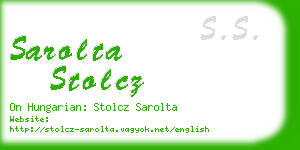 sarolta stolcz business card